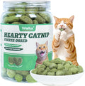 Wellix Catnip Treats Freeze-Dried Cat Treats, Grain-Free Snacks with Chicken, Cat Grass & Catnip for Cats Digestive Support Healthy Skin&Coat, Healthy Feline Training Treats for Indoor Cats, 3oz