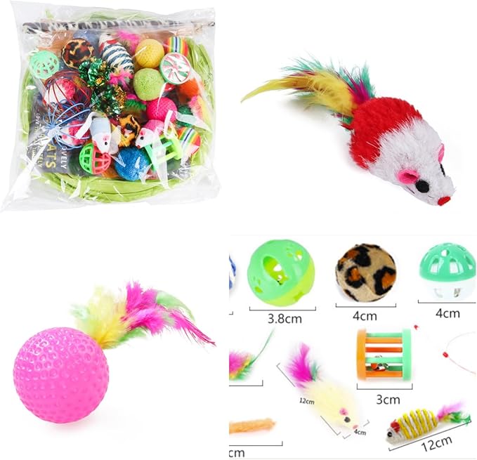 Litter Box, Kitten Starter kit, cat House, Food Water Feeder, Nail Clipper Grinder Trimmer, Toys, Clamp for cat Canthus gunk,Self-Cleaning Comb,