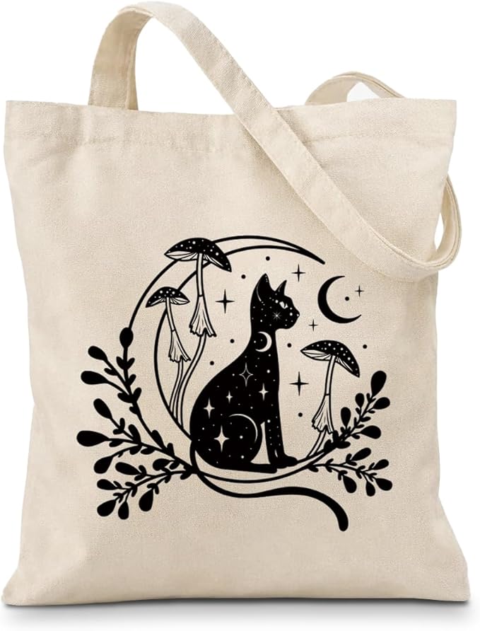 Cute Animal Tote Bag, Animal Lover Gift, Canvas Tote Bag for Women, Reusable Shopping Bags for Casual Shopping Work