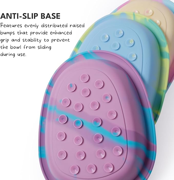 CHEWFFON Easter Dog & Cat Lick Mat Bowls, BPA-Free Silicone Slow Feeder Bowl with Suction Cups, Non Slip Pet Food Bowl Reduces Boredom and Anxiety, Dishwasher Safe, Green