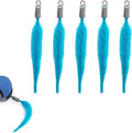 BOXOB 5pcs Cat Ball Toy Replacement Tails, Interactive Cat Toy Accessories Attachments Automatic Moving Ball Worm Refills Rope Compatible with 2.0 (Blue)