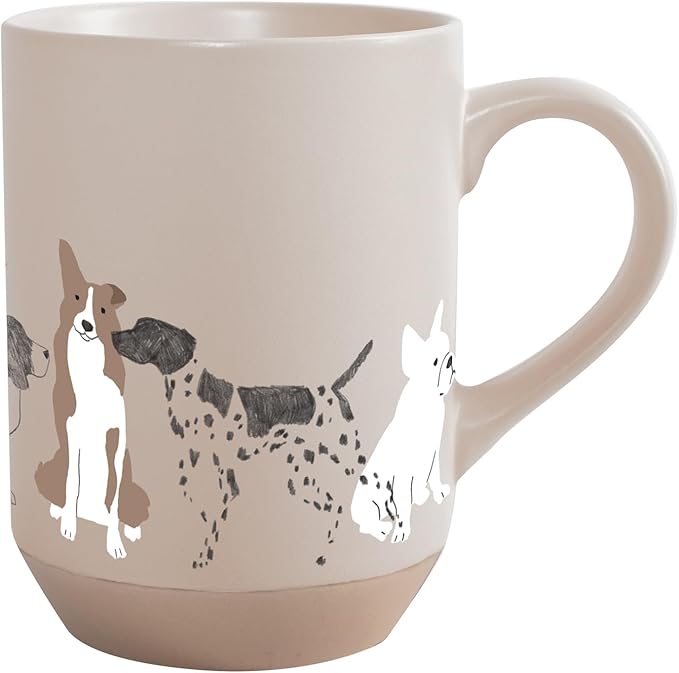 Fringe Studio "PENCIL DOGS" Stoneware New York Mug, PetShop Collection (429070)