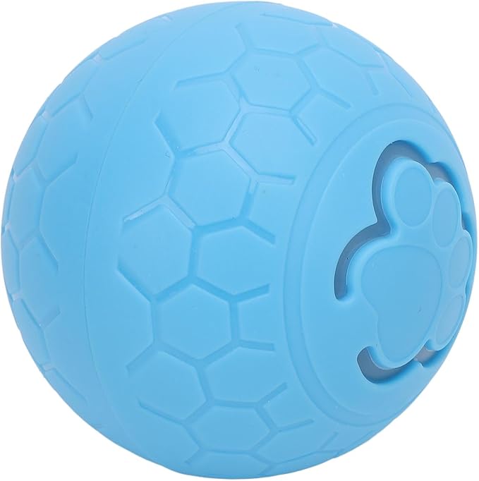 Interactive Dog Ball, Automatic Rolling Ball Toy for Dogs Cats with Intelligent Playtime, Bite, Portable Fun, Health Promotion, Boredom Relief, for Small Medium Large (Blue)