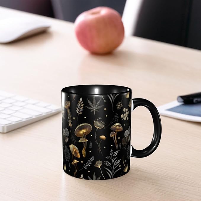 Mushroom Coffee Mug 11 OZ Ceramic Tea Cup Novelty Mugs Funny Coffee Cups with Handle