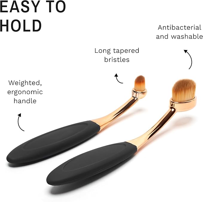Eye Envy ProPowder Applicator Brush for Dogs and Cats | Use to Safely and Evenly Apply Tear Stain Powder | Large | Washable Superfine Fiber Hair | Long Tapered Bristles | Ergonomic Handle