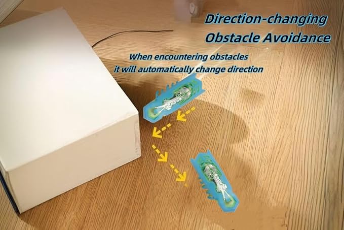 Cat Interactive Teaser Toys Educational Cat Teaser Toy 2PCS Electronic Beetle Interactive Set for Indoor Cats Kitten Chase Exercise Heal Loneliness Replaceable Battery