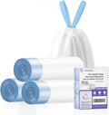 Cat Litter Bags, 60 Pack Durable Drawstring Litter Box Liners for Robotail C32/C42 Self Cleaning Cat Litter Box, Replacement bags for Self-Cleaning Litter Boxes - 3 Rolls
