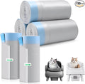 150 Count Automatic Cat Litter Box Bags for Petpivot Autoscooper 11/12 NeakasaM1 Open-Top Self-Cleaning Cat Litter Boxes, Leak-Proof Drawstring Trash Bags Replacement, Unscented,27" x 13",Holds 23 lbs