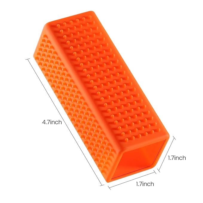 2-Pack Pet Dog Cat Hair Remover for Cars Furniture Carpet Block Roller Sofa Hollow Rubber Cleaner Brush