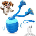 Interactive Dog Toys, New Motion Activated Cat Balls with 360° Smart Automatic Rolling Moving, Fun Boredom Relief for Cats and Dogs Indoor Play (Blue)