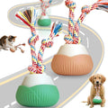 2026 New Interactive Dog Toys, Automatic Moving Interactive Cat Toy with 3 Speed Modes, USB Rechargeable Smart Motion Rolling Ball with Tail Rope, Indoor for Small Medium Large Dogs (Green + Orange)