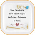 PUDDING CABIN Friend Birthday Gifts for Women True Friends are Never Apart- Long Distance Friendship Gift, Friends Moving Away Gifts