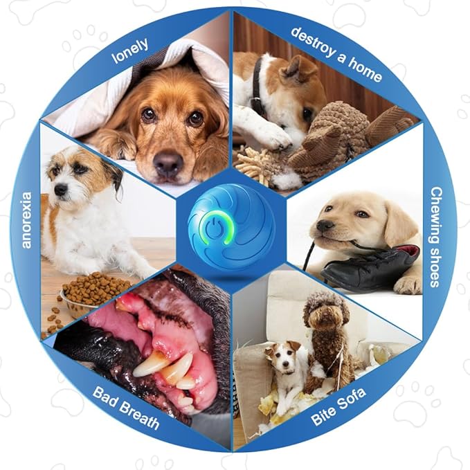 2025 New Vibrating Dog Ball, Automatic Moving Dog Ball, Pet Bounce Ball, Interactive Dog Toys, Viral Bouncing Ball, Shaky Ball Toy Rolling Ball Toys for Small Cats Dogs (s-Orange)