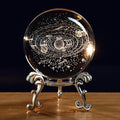 3D Solar System Crystal Ball Universe Gifts 60mm Glass Astronomy Globe Decor Science Planets Model Gift Space Themed Gifts for Space Enthusiasts and Model Collectors