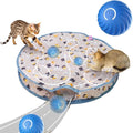2025 New Interactive Cat Toys Ball Fast Rolling in Pouch, Hide and Seek Cats Toy, Automatic Kitten Toys Moving Ball, Rechargeable Cat Enrichment Toys for Bored Indoor Adult Cats (B)