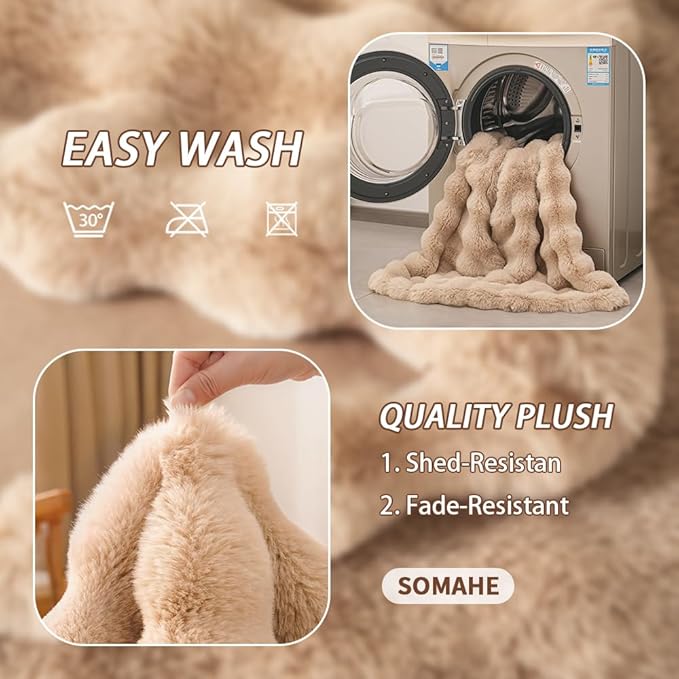 SOMAHE Self-Warming Cat Blanket for Indoor Cats & Small Dogs, Dual-Side Sherpa Plush Throw, Anti-Static Shared Couch Mat for Crate & Travel, Machine Washable No Shrink, 28x22 Inch Coffee