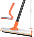 Carpet Rake for Pet Hair Removal, 57'' Long Handle Dog and Cat Hair Remover Tool to Fluff Rug, Stair Carpets and Couch Cleaning Rake