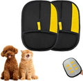 Electrostatic Gloves for Pet Hair Removal: Upgraded 2PCS Animal Fur Removal Tool for Dogs&Cats Efficient Reusable Pet Hair Remover for Couch Carpet Car Seat Clothing Quick Clean (2 pcs-Black)
