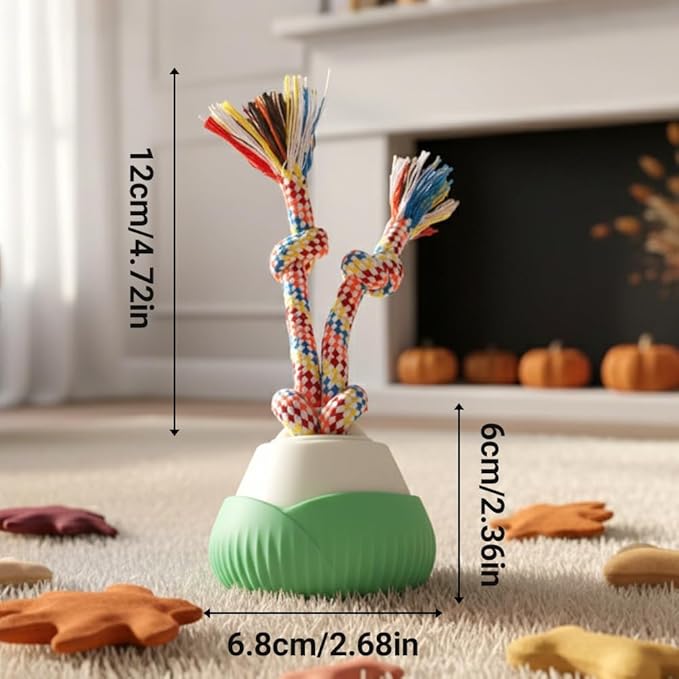 2026 New Interactive Dog Toys, Automatic Moving Interactive Cat Toy with 3 Speed Modes, USB Rechargeable Smart Motion Rolling Ball with Tail Rope, Indoor for Small Medium Large Dogs (Green *2)
