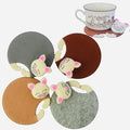 Cute Cat Coasters Valentine Gift Set – Funny Drink Mats for Women, Cats Mom Present, Unique Decor Idea, Gag Gift for Her, Stylish Coasters for Drinks, Cool Surprise for Cat Lovers and Home Use