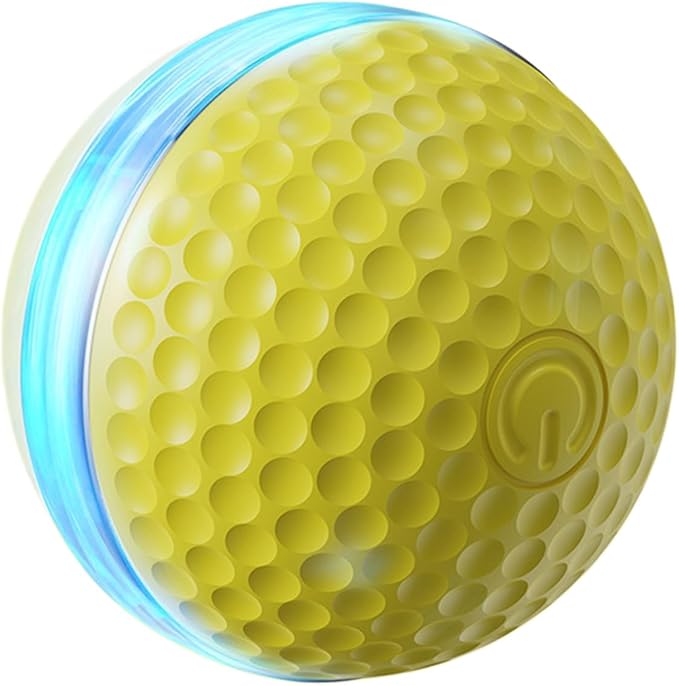 PANGBOER Lightup Cats Toy Ball with Automatic Rolling and Chewproof Design Teaser for Pet Dog Cats Indoor Entertainment Automatic Rolling Ball Pet