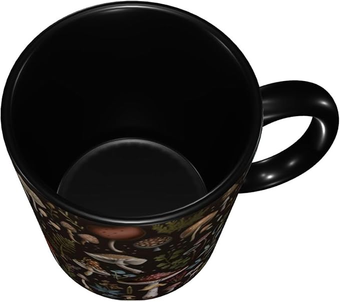 Mushroom Coffee Mug 11OZ Funny Ceramic Tea Cup Kitchen Decor Novelty Presents for Home Office Travel