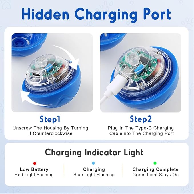 Interactive Dog Ball, 2026 New Vibrating Dog Ball Toy, Automatic Rolling Ball for Small Dogs, Self Moving Smart Jumping Bouncing and Rotating Pets Toy to Keep Them Busy (Orange)