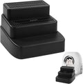 BALAPET Adjustable 3 Steps Litter Box Ramp with Filter Function, Detachable Litter Trapper, Easy Clean Cat Litter Stair for Small & Elderly Cats(Black)