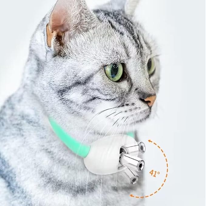 Laser Pointer Collar for Cats - Wearable Automatic Cat Laser Light Toy, Electric Smart Amusing USB Rechargeable Interactive Kitten Collar