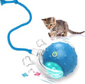 Interactive Cat Toys Ball for Indoor Cats Fast Rolling on Carpet, Chirping & Motion Activate Cat Toys