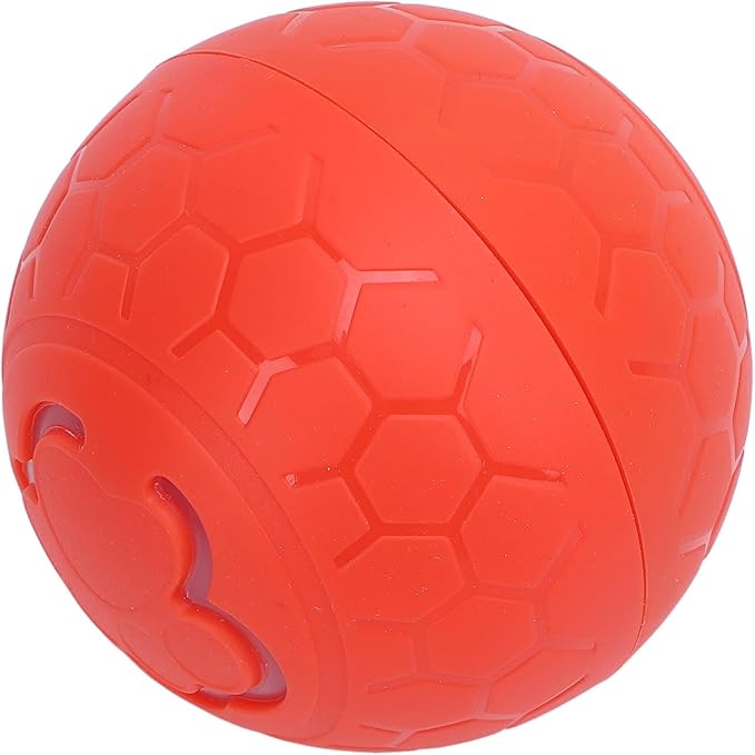 CHICIRIS Interactive Pet Toy Ball, Bite Automatic Rolling Ball for Dogs Cats with Intelligent Design, Lightweight and Portable for Exercise Playtime (Orange)