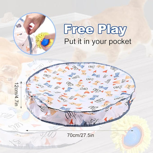 2025 New Interactive Cat Toys Ball Fast Rolling in Pouch, Hide and Seek Cats Toy, Automatic Kitten Toys Moving Ball, Rechargeable Cat Enrichment Toys for Bored Indoor Adult Cats (B)