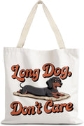 Canvas Tote Bag Aesthetic,Zoon Cow Dog Cat Tote Bag,Gifts for Women Canvas Tote Bags