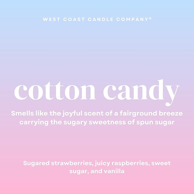 Cotton Candy | Pet Friendly Wax Melts | Natural Soy | Clean Burning | Non-Toxic | Veterinarian Approved | Pet Odor Eliminator | Air Freshening Scented Wax Melts