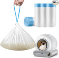 Self Cleaning Cat Litter Box Liner - 60 Counts, Drawstring Cat Litter Waste Container Bags for Self-Cleaning Litter Boxes, Durable, Tear-Resistant, Liquid-Tight