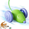 Interactive Cat Toys for Indoor Cats, Kitten Toys Like a Mouse, Rechargeable Cat Mouse Toy with Tail & Lights, Cat Toys for Bored Indoor Adult Cats, Automatic Cat Toy for Enrichment Exercise