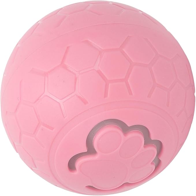 CHICIRIS Interactive Pet Toy Ball, Bite Automatic Rolling Ball for Dogs Cats with Intelligent Design, Lightweight and Portable for Exercise Playtime (Pink)
