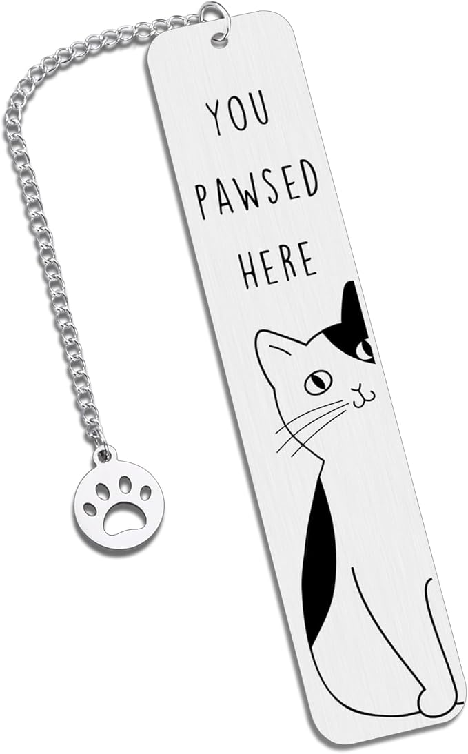 Cat Gifts for Women, Cat Lover Gifts for Women Men Reader, Mothers Day Gift for Cats Mom Dad, Cute Bookmarks for Women Teens Girl Boy, Birthday Gift for Book Lovers, Bookish Gift Reading Accessories