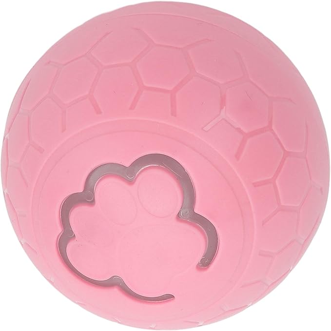 Interactive Dog Ball, Automatic Rolling Ball Toy for Dogs Cats with Intelligent Playtime, Bite, Portable Fun, Health Promotion, Boredom Relief, for Small Medium Large (Pink)