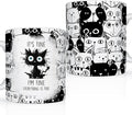 Cats Lover Gifts, Funny Black Cats Mug, Everything Is Fine Cat Mug, Birthday Christmas Gift for Kitty Mom, Crazy Cat Halloween Gifts, 11 Oz Coffee Cup