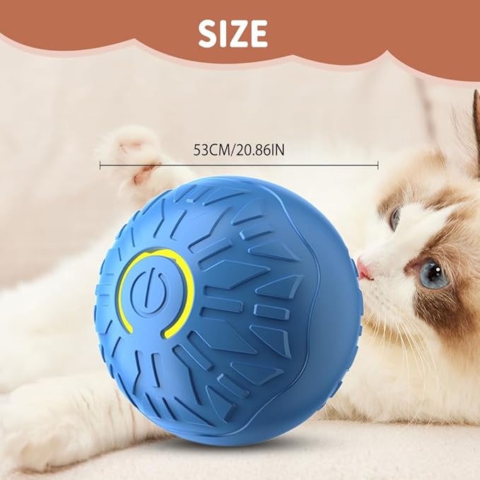 2Pcs Interactive Dog Toys Dog Balls, 2026 Upgrade Automatic Rolling Shaky Ball Toy, Automatic Rolling Ball Toys for Puppy Small Medium Dogs (Blue)