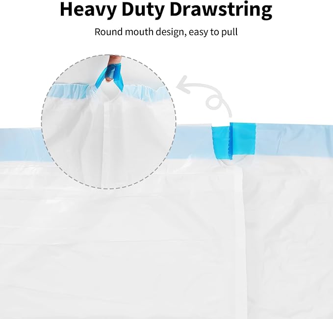 Replaced Waste Bags-2 Rolls, Cat Litter Waste Receptacles Bags for Paw101 Self-Cleaning Cat Litter Box