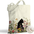 Hanamiya Na Tote Bag with Zipper Pockets, Tote Bag Reusable Shopping Grocery Bags Birthday Gifts for Women, Weekender Bags