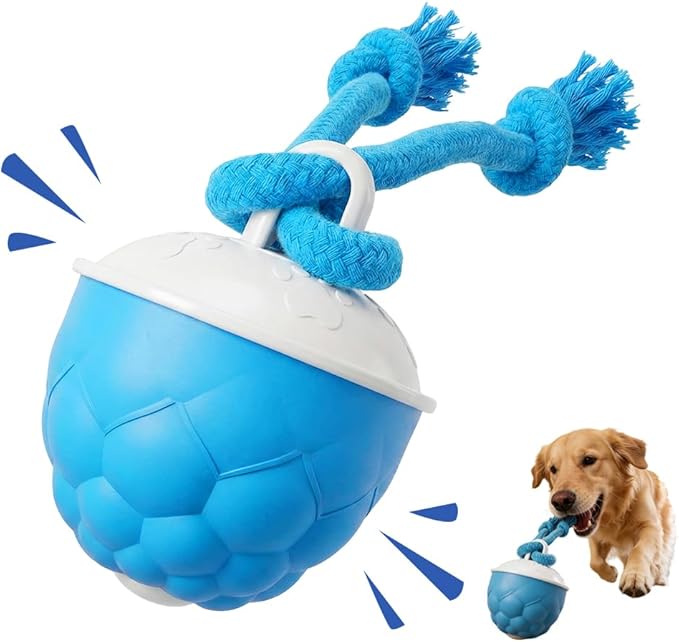 Interactive Dog Toys, 2026 Upgraded Motion Activated Automatic Rolling Ball Toys for Small/Medium/Large Dogs, 360° Smart Automatic Rolling Moving Balls for Boredom to Keep Them Busy (Blue)