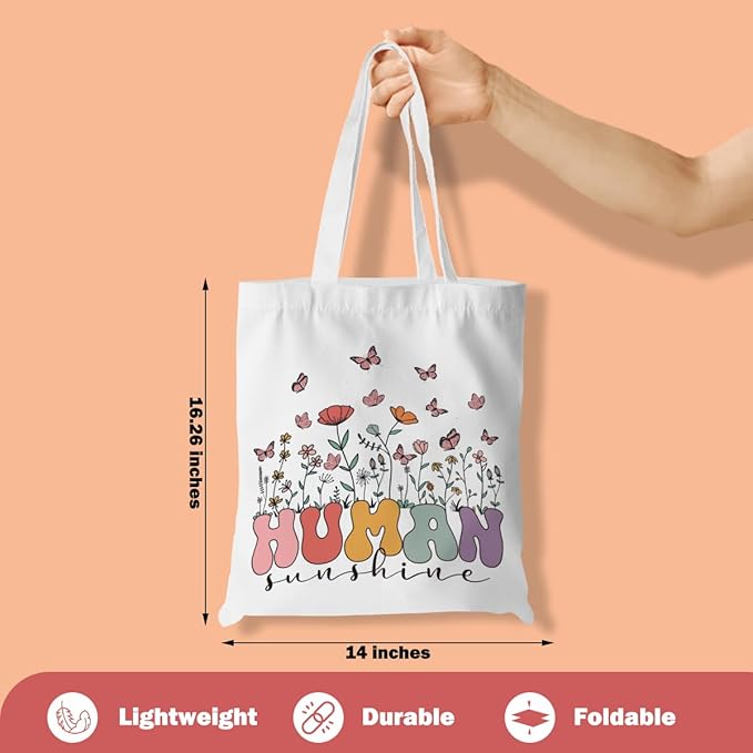 Turtle Gifts Shark Gifts Tote Bag, Hedgehog Horse Gifts for Women Girls, Animals Reusable Grocery Bag Shopping Bag