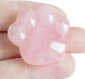 Cat Crystals Healing Stones, Rose Quartz Natural Worry Stone for Anxiety Stress Relief, Crystal Gifts for Cat Lover Women Men, Unique Gift for Meditation Energy Balance Crystal Decor (Rose Quartz)