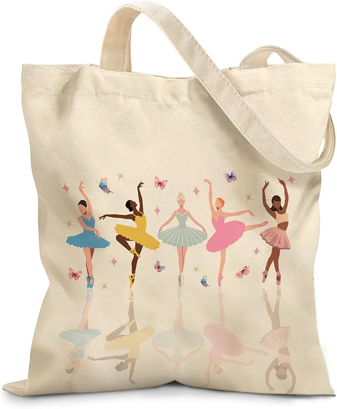 Aesthetic Canvas Tote Bag for Women - with Magnetic Snap Closure & Zipper Inner Pocket Reusable Bag for Shopping