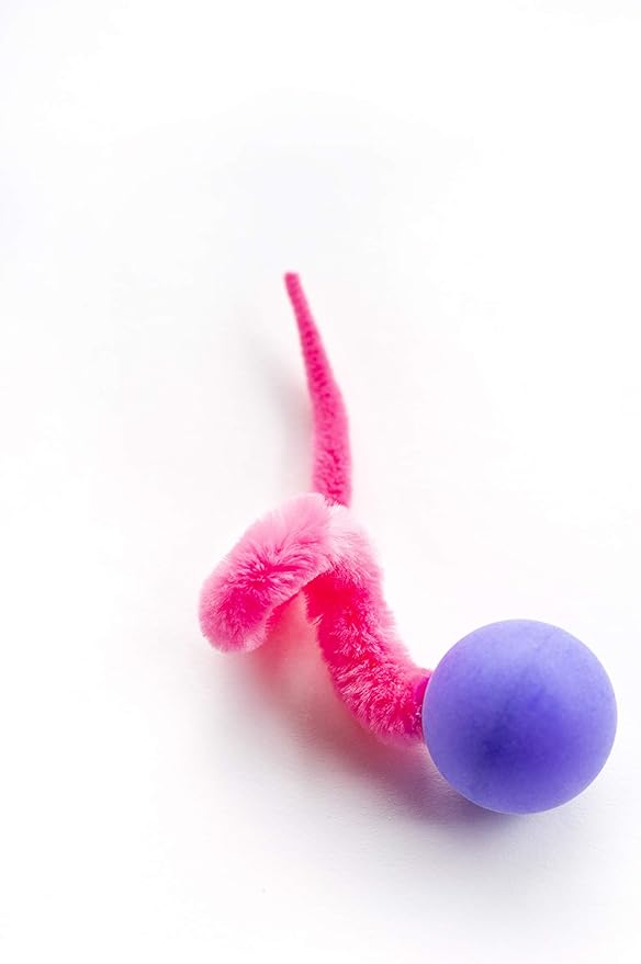 Dezi Roo Interactive Cat Toy Wiggly Pong Ball 2 Pack