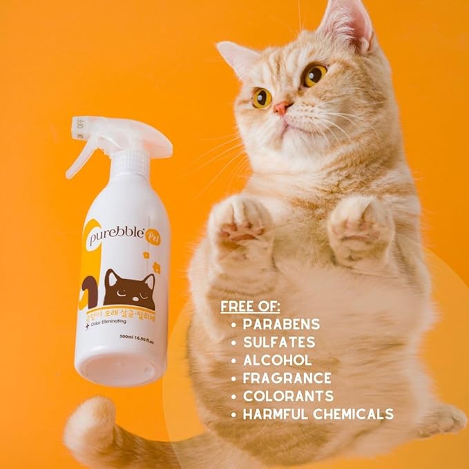Cat Litter Odor Eliminator | Litter Box Deodorizer | Neutralizes Urine Scent with Natural Ingredients | Anti-clumping | Easy to use | Can be used on Furniture, Carpet, Floor | 500 ml