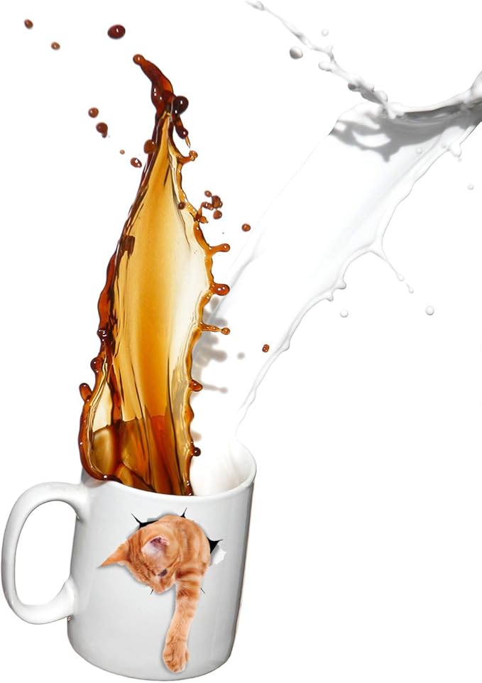 Winston & Bear Adorable Ginger Orange Cat Mug - Funny Ceramic Coffee Mug Gift for Cat Lovers - Perfect Birthday or Christmas, Father's or Mother's Day Gift (11oz)